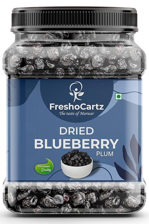8132wWL2mhL._SY741_ Organic Dried Blueberry Plum 500g | Whole & Naturally Sweet | High in Antioxidants & Fiber | Healthy Snack | Blueberry Dried Superfood | Premium Dry Fruit - Image 1