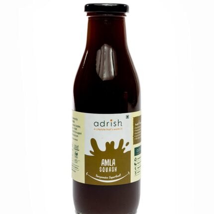 Adrish Zerowaste Organic Amla Squash (500ml) - No Preservatives and Additives-Free | Healthy Squash | Amla Concentrate| Natural Ingredients | All Natural and Refreshing Drink |...