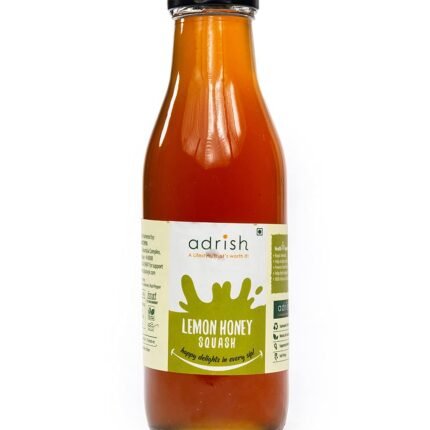 Adrish Zerowaste Organic Lemon Honey Squash (500ml) - No Preservatives and Additives-free | Healthy Squash | Lemon Honey Concentrate| Natural Ingredients | All Natural...