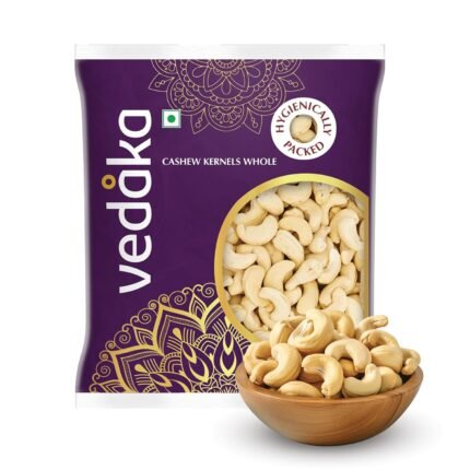 Amazon Brand - Vedaka Whole Cashews | 500 Gram | Kaju Nuts Grade W320 | Plant Based Protein | Gluten-Free | Nutty Flavor | Healthy Snack | Rich Delicious Taste