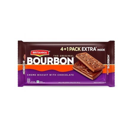 Britannia Bourbon (4+1) 500g On Pack Combo