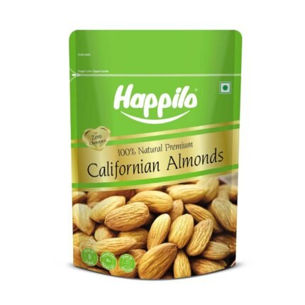 Happilo Premium Natural Californian Almonds 500g | Badam Giri, Healthy Snacks, Dry Fruits | Crunchy Nuts | High in Fiber | Rich in Protein | Magnesium | Phosphorus | Dietary...