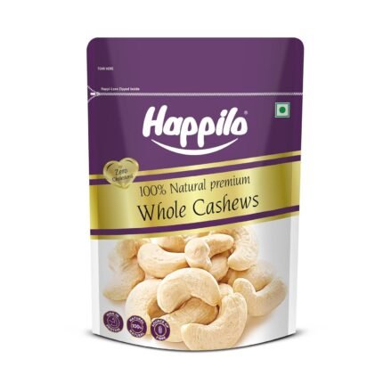 Happilo Premium Natural Whole Cashews 500g Value Pack | Dry Fruits, Kaju, Healthy Snacks | Unsalted Cashew Nuts | Crunchy, Nutritious & Delicious Nuts | Rich in Protein,...