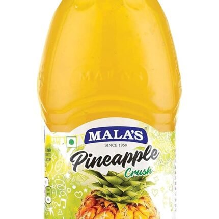 Mala's Crush Pet Bottle Natural and Real Fruit Extracts Pet Bottle, Pineapple, 1000 Gram