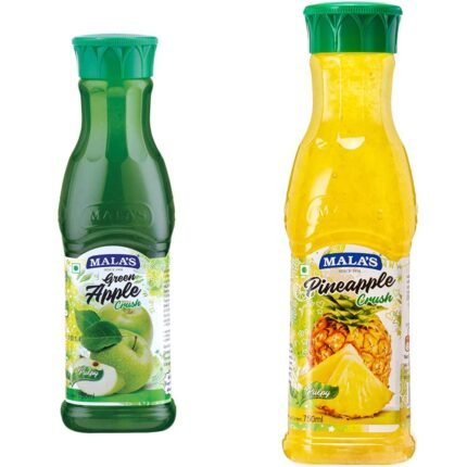 Mala's, Fruit Crush Green Apple 750ml, 1 Count & Crush, Pineapple, 750 Millilitre