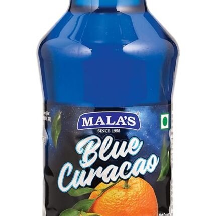 Mala's Fruit Mocktail Syrup Blue Curacao Mocktail, 750ml | Blue Lagoon | Cool Blue | For Cocktails, Syrups, Mojito, & Squash