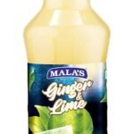 Mala's Ginger Lime Cordial Drink 750Ml Bottle | Lemon Ginger Syrup | Mixer for Fruit Shakes, Mocktails, Cocktails, Drinks, Sharbat, Sorbets, Juices, Beverages