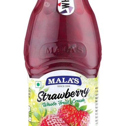 Mala's, Whole Crush 750ml, Strawberry, 750 Millilitre