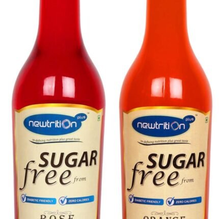 Newtrition Plus Redefining Nutrition Rose + Orange - Sugar Free Syrups (Zero Calorie, Keto Friendly) 500 ml Each