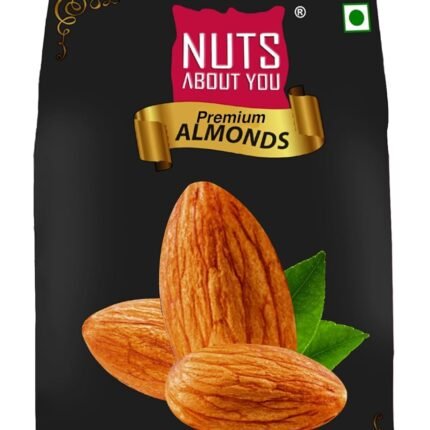 Nuts About You Premium ALMONDS, 500 g | New Crop | Premium | 100% Natural | Badam | Fresh & Crisp |