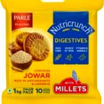 Parle Nutricrunch Classic Wheat Flour Digestive Cookies, 1000 Gram