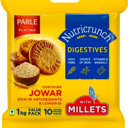 Parle Nutricrunch Classic Wheat Flour Digestive Cookies, 1000 Gram