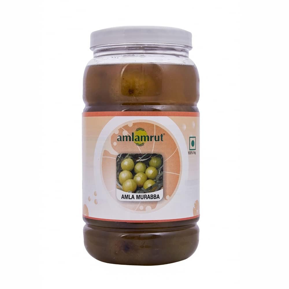 Amlamrut Amla Murabba in Sugar Syrup | Sweet Indian Gooseberry Preserve | Traditional Amla Preparation | Ready-to-Eat Fruit Treat | 2.5 Kg Each (Pack of 10) Amlamrut Amla Murabba in Sugar Syrup | Sweet Indian Gooseberry Preserve | Traditional Amla Preparation | Ready-to-Eat Fruit Treat | 2.5 Kg Each (Pack of 10)