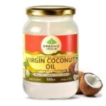 A TATA Product - Organic India Virgin Coconut Oil 500ml, Certified Organic, Lab Tested on 600+ Parameters, Cold Pressed, Extracted from Organically Grown Coconuts, Multipurpose Coconut Oil