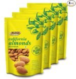 Tulsi California Almonds Premium 800g (200g x 4) | Whole Almond | Rich in Vitamins & Minerals | Good for Health | Loaded with Antioxidants | Nuts & Dry Fruits|Badam Giri | Healthy Nuts | (Pack of 4)