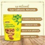 Tulsi California Almonds Premium 800g (200g x 4) | Whole Almond | Rich in Vitamins & Minerals | Good for Health | Loaded with Antioxidants | Nuts & Dry Fruits|Badam Giri | Healthy Nuts | (Pack of 4) - Image 6