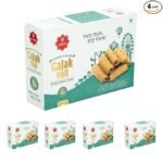 SAHU GAJAK BHANDAR Crispy Gajjak Roll 1400 Gm (Pack Of 4 Each 350) | Chikki | Gachak | Gazak | Gazzak | Tilkut | Sesame Bar | Jaggery Snacks Diwali Gift