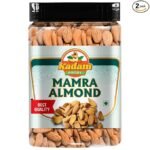 Mamra Almonds (500g) and Premium Pine Nuts Jumbo Size (1kg) | COMBO OF 2