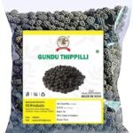 VS Products Gundu Thippili, 800g, Urundai Thippili, Round Thippili, Indian Long Pepper Dried, 800g, (pack of 8 x 100g)
