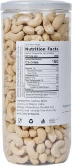 Lagom Gourmet Cashew Nuts W320 Grade 500g | Premium Whole Cashews | All Natural, Non-GMO, Vegan & Gluten-Free | No Preservatives or Additives | Healthy Plant-Based Snack & Dry Fruits - Image 2