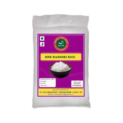 Hansi RNR Rice | Premium Long Grain Basmati Rice, Aromatic & Fluffy, Perfect for Everyday Meals & Special Occasions, Freshly Packed, Directly from the Farms| 15 kg Pack Of 5