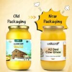 Ubharta A2 Desi Cow Ghee (1 Litre) | Traditional Bilona Method | Grassfed Hand-Churned Ghee | Pure & Healthy, Firewood-Cooked Indian A2 Desi Cow Ghee - Image 2