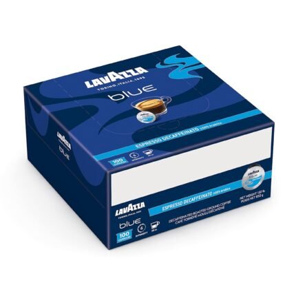 Lavazza BLUE Espresso Decaffeinato, Pack of 100 Coffee Capsules, Compatible with Lavazza BLUE Machines