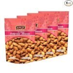 Ancy Almonds 1000 Grams (250 Grams X 4) - Raw, Whole And Delicious |Crunchy Texture without Sugar and Salt | Ideal for Snacking, Baking, Smoothies & Meal also for Healthy Lifestyle