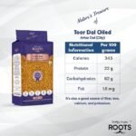 Roots Toor Dal Oily 10 kg (1kg - Pack of 10) | Wholesale Bulk Pack | Unpolished Arhar Dal | Vacuum Packed Fresh & Pure Pulses | Premium Export Quality Toor Daal for Homes, Hotels & Retail - Image 2