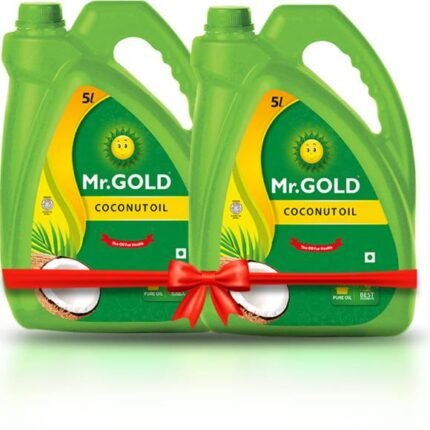 Mr.Gold Mr. Gold Coconut Oil Can,5L Set of 2 – Total 10 L Coconut Oil Can