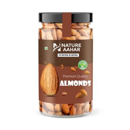 NATUREAAHAR California Almonds – High-Protein, Heart-Healthy Nuts for Daily Nutrition | 800 g | Pack Of -12