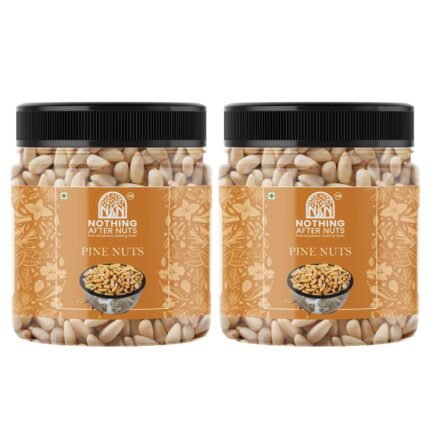 Nothing After Nuts; Pure Goodness Nothing More Pine Nuts (Chilgoza) 400g – Rich in Protein & Antioxidants | Natural, No Added Preservatives – Ideal for Snacking, Baking &...