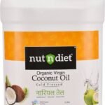 nutndiet Organic Extra Virgin Coconut Oil Cold Pressed | Cooking, Massage, Hair & Skin Coconut Oil PET Bottle