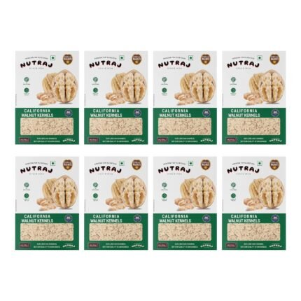 Nutraj California Walnut Kernels 2kg (250gm x 8) Pack Without Shell | Akhrot Giri | Dry Fruits and Nuts | Grocery Items.