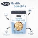 Kiniva Whole Cashews 1kg - Raw & Natural, Rich in Protein, Healthy Snack, Perfect for Cooking, Baking, or Snacking - Image 5