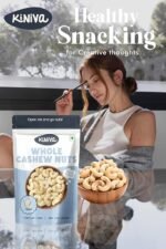 Kiniva Whole Cashews 1kg - Raw & Natural, Rich in Protein, Healthy Snack, Perfect for Cooking, Baking, or Snacking - Image 6