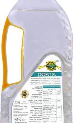 ORGIPURE NATURALS 5 Liter Unrefined, Chemical-Free, 100% Pure and Natural Cold-Pressed Coconut Oil Coconut Oil PET Bottle Price in India - Buy ORGIPURE NATURALS 5 Liter...