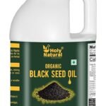 Holy Natural Cold-Pressed Organic Black Seed/Nigella Sativa/Kalonji Seeds Oil (1000ml) | Virgin Grade, No GMO, and Untreated Edible Oil | Weight loss, Immunity Booster | Hair & Skin