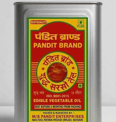 Pandit Brand Kacchi Ghani Cold Pressed Rich Aroma And Flavour Sarso Ka Tel Mustard Oil Tin Price in India - Buy Pandit Brand Kacchi Ghani Cold Pressed Rich Aroma And Flavour...