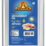 Peanutji Natural Cooking Oil, Chemical Free, Premium Filtered Groundnut Oil, Sing Tel Groundnut Oil Tin