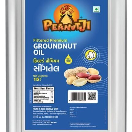 Peanutji Natural Cooking Oil, Chemical Free, Premium Filtered Groundnut Oil, Sing Tel Groundnut Oil Tin