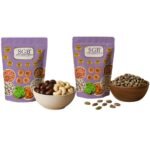 Shree Ganapati Bhandar Chocolate Cashew Pouch | Kaju + Green Pista Pouch | Pista | Dry Fruits and Nuts | Grocery Items | Healthy Snack | Rich in Nutrients | Ideal for Daily...