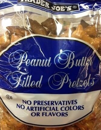 Trader Joe's Peanut Butter Filled Pretzels (4 Pounds Total) No Preservatives No Artificial Colors, 4 x 16oz