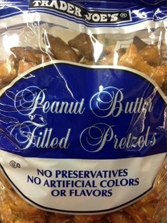 Trader Joe's Peanut Butter Filled Pretzels (4 Pounds Total) No Preservatives No Artificial Colors, 4 x 16oz Trader Joe's Peanut Butter Filled Pretzels (4 Pounds Total) No Preservatives No Artificial Colors, 4 x 16oz