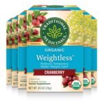 Traditional Medicinals Organic Weightless, Cranberry, 16-Count Boxes (Pack of 6)