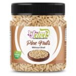 VELVET HARVEST Chilgoza Dry Fruits Without Shell nut Jumbo Size Pine Nuts (Chilgoze/Chilgoja) | Pine Nuts without Shell | Chilgoza Giri | Chilgoja Seeds | Premium Whole Chilgoza...