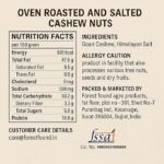 Forest Found Oven Roasted And Salted Cashew Nuts (900 Gm) | W320 Grade| Premium Crunchy Kaju | Low Sodium, Oil Free, Roasted By Dry Roasting Technique - Image 3