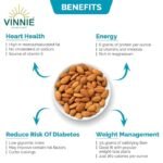 Vinnie California Almond Kernels - 250g (Pack Of 4) | Premium Badam Giri | High in Fiber | Real Nuts | Whole Natural Badam | Rich in Protein | Magnesium | Phosphorus | Dietary Fibre | Nuts & Dry Fruits - Image 4